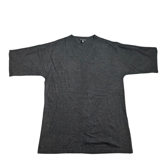 Eileen Fisher Merino Wool Tunic Blouse Gray Women's Size Large - Picture 1 of 6